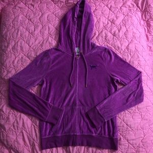 VS PINK Velour Sequin Bling Sweatshirt